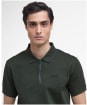 Men's Barbour International Alfred Jacquard Stripe Polo Shirt - Sage