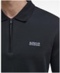 Men's Barbour International Innes Long Sleeve Interlock Polo Shirt - Black