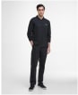 Men's Barbour International Innes Long Sleeve Interlock Polo Shirt - Black