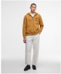 Men's Barbour International Donnington Hoodie - Shaded Mustard
