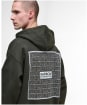 Men's Barbour International Lever Graphic Hoodie - Sage