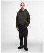 Men's Barbour International Lever Graphic Hoodie - Sage