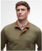 Men's Barbour Haddon Half Zip Sweatshirt - Olive