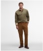 Men's Barbour Haddon Half Zip Sweatshirt - Olive