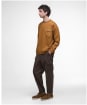 Men's Barbour Leazes Crew Neck Sweatshirt - Bronze