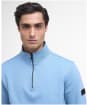 Men's Barbour International Ilford Interlock Funnel Neck Sweatshirt - Cool Blue