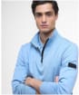 Men's Barbour International Ilford Interlock Funnel Neck Sweatshirt - Cool Blue