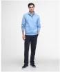 Men's Barbour International Ilford Interlock Funnel Neck Sweatshirt - Cool Blue