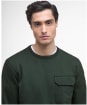 Men's Barbour International Ilford Interlock Crew Neck Sweatshirt - Sage