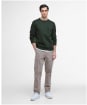 Men's Barbour International Ilford Interlock Crew Neck Sweatshirt - Sage
