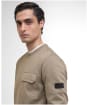 Men's Barbour International Ilford Interlock Crew Neck Sweatshirt - Brindle