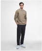 Men's Barbour International Ilford Interlock Crew Neck Sweatshirt - Brindle