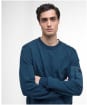 Men's Barbour International Grip Crew Neck Sweatshirt - Shaded Emerald