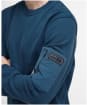 Men's Barbour International Grip Crew Neck Sweatshirt - Shaded Emerald