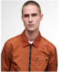 Men's Barbour International Inline Overshirt - Dark Ginger