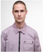 Men's Barbour International Inline Overshirt - Elderberry