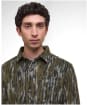 Men's Barbour Boldon Relaxed Wool Blend Overshirt - Forest