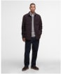 Men's Barbour Marlow Tailored Wool Blend Overshirt - Dark Oak