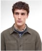 Men's Barbour Regular Moleskin Overshirt - Dark Olive