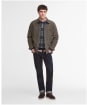 Men's Barbour Regular Moleskin Overshirt - Dark Olive