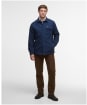 Men's Barbour Giles Regular Twill Overshirt - Navy