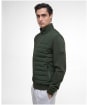 Men's Barbour International Collins Baffle Quilted Sweatshirt - Sage