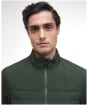 Men's Barbour International Collins Baffle Quilted Sweatshirt - Sage
