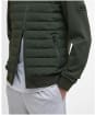 Men's Barbour International Collins Baffle Quilted Sweatshirt - Sage
