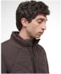 Men's Barbour Winter Chelsea Quilted Jacket - Black Oak / Midnight