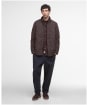 Men's Barbour Winter Chelsea Quilted Jacket - Black Oak / Midnight