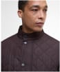 Men's Barbour Lowerdale Quilted Jacket - Black Oak / Classic Tartan