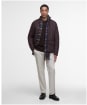 Men's Barbour Lowerdale Quilted Jacket - Black Oak / Classic Tartan