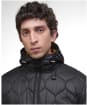 Men's Barbour Re-Engineered Hooded Spey Quilted Jacket - Black