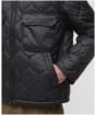 Men's Barbour Re-Engineered Hooded Spey Quilted Jacket - Black