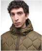 Men's Barbour Re-Engineered Hooded Spey Quilted Jacket - Beech