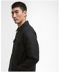 Men's Barbour International Check Distill Quilted Jacket - Black / Sage Check