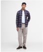 Men’s Barbour Crossfell Tailored Shirt - Inky Blue