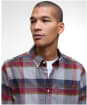 Men’s Barbour Portdown Tailored Shirt - Light Grey Marl