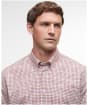 Men’s Barbour Henderson Thermo Weave Shirt - Fired Brick