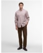 Men’s Barbour Henderson Thermo Weave Shirt - Fired Brick