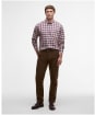 Men's Barbour Turville Regular Fit Shirt - Fired Brick