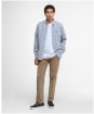 Men's Barbour Southfield Tailored Shirt - Light Grey Marl