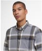 Men's Barbour Folley Tailored Shirt - Light Grey Marl