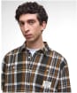 Men's Barbour Hanley Relaxed Checked Shirt - Olive