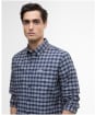 Men's Barbour International Hawks Check Oxford Shirt - Navy