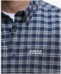 Men's Barbour International Hawks Check Oxford Shirt - Navy