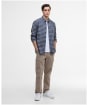 Men's Barbour International Hawks Check Oxford Shirt - Navy