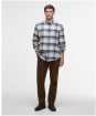 Men's Barbour Dogwood Regular Checked Shirt - Ecru Marl