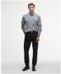 Men's Barbour Panwell Thermo Weave Regular Checked Shirt - Navy