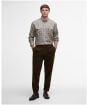 Men's Barbour Panwell Thermo Weave Regular Checked Shirt - Olive
